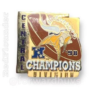 Minnesota Vikings 1998 Central Division Champions Pin